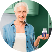 Verified female VisiFlora customer testimonial for eye wellness