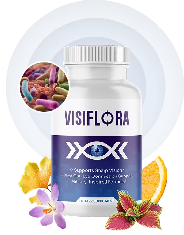 VisiFlora vision support supplement made in USA with natural ingredients